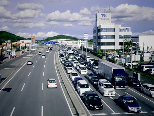 国道50号の渋滞